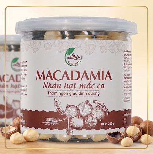 Nhân hạt mắc ca - Loại lon 200g